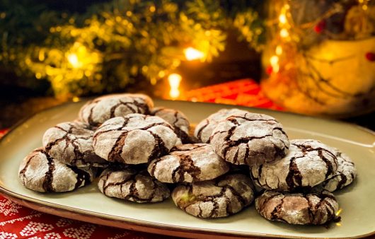 Brownie Snow Cookies